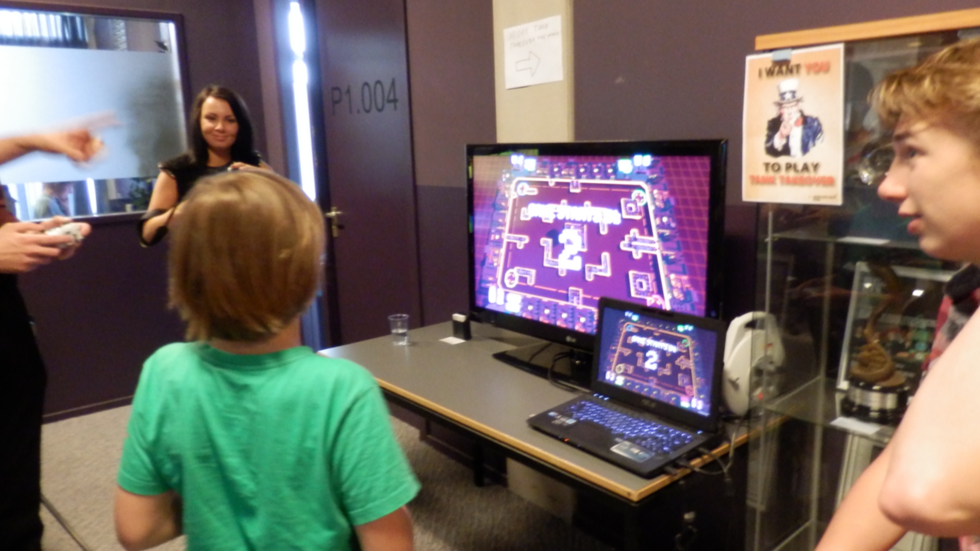 The game being played at the release day at the end of the course.